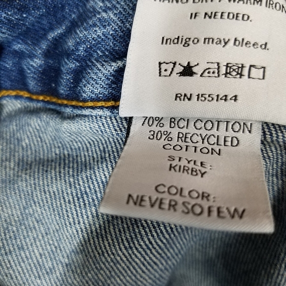 Boyish Jeans 24 Kirby Straight Midrise Embroidered Seam Stitched Rigid Denim - Picture 9 of 10